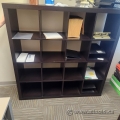 Medium Espresso IKEA Storage 4x4 Cube Bookcase